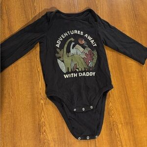 Black Dino Kids Onesie